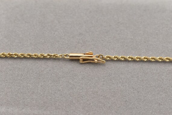 14K Rope Chain Necklace ~ 20 inches - image 6