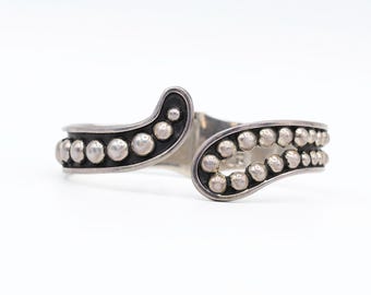 925 Sterling Silber Taxco Klapparmband Manschette ~ 16,5 cm