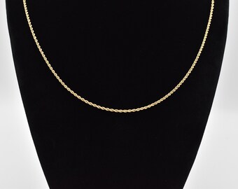 14K touwketting ketting ~ 20 inch