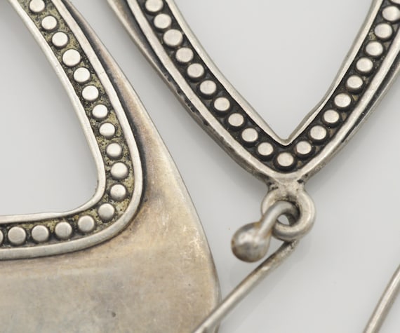 Amparo 925 Sterling Silver Triangular Drop Earrin… - image 4