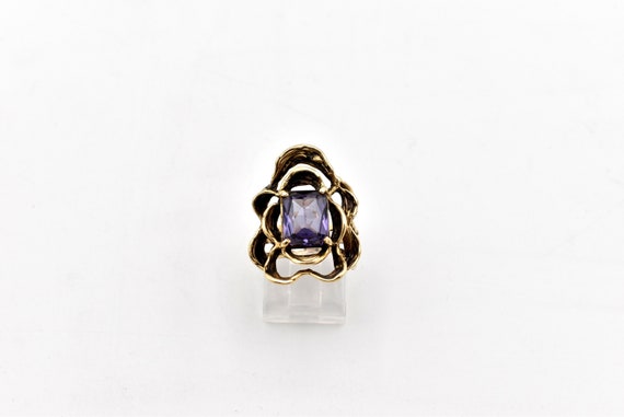 14K Sapphire Artisan Ring - image 1