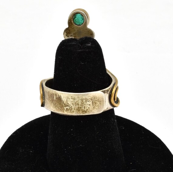 HPSilver 925 Green Gem Adjustable Ring ~ Size 7 1… - image 4