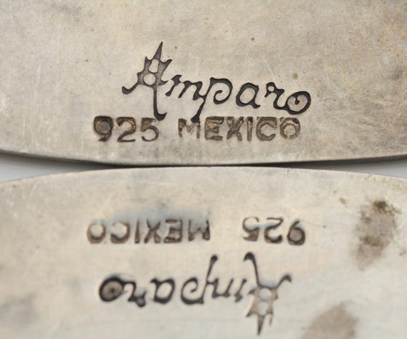 Amparo 925 Sterling Silver Triangular Drop Earrin… - image 7