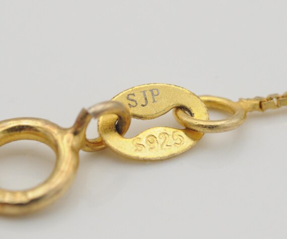 925 Sterling Silver Malachite Adjustable Necklace… - image 7