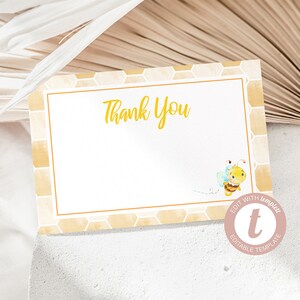 Mommy to Bee Baby Shower Thank You Card, Bee Theme Shower, Honey Bee, Bee Baby Shower, Honeycomb, Bumble Bee Shower, Digital