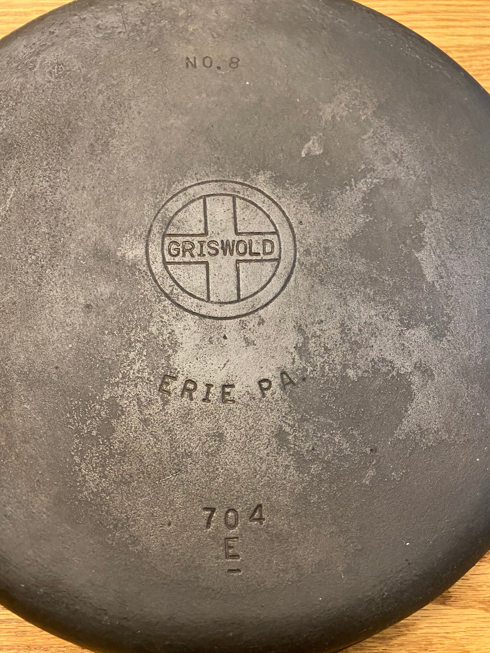 Griswold 8 Small Straight logo Vintage Cast Iron Skillet. Etsy