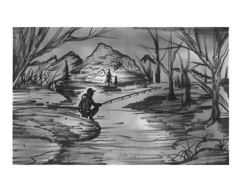 Fly fishing prints | Etsy