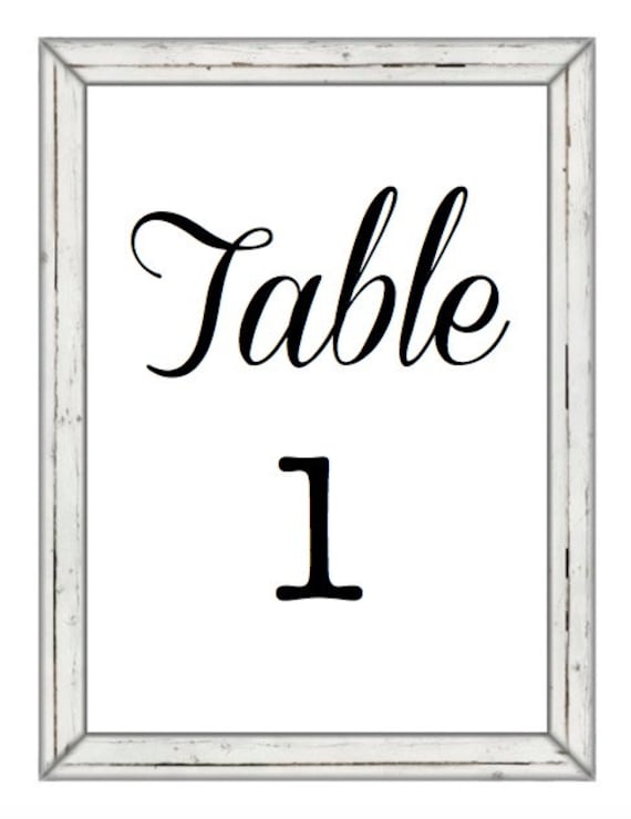 Country Chic Lace Wedding Table Numbers {Digital Download}
