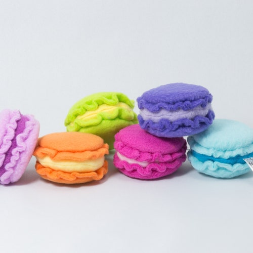 Macaron Cat Toy Stuffed With Organic Catnip and Silvervine Etsy