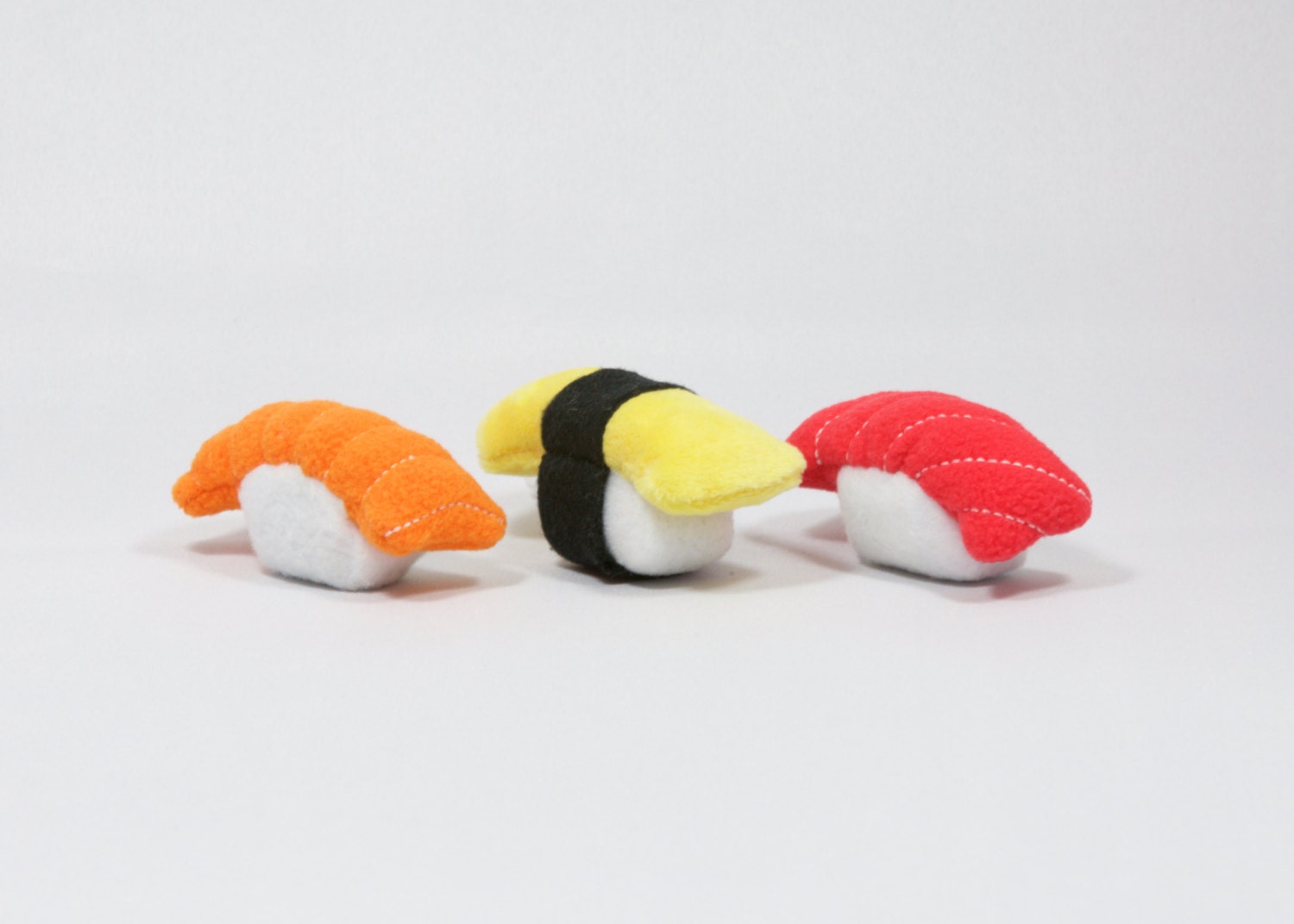 Set of 3 Cat Toy Sushi Stuffed With Organic Catnip Etsy