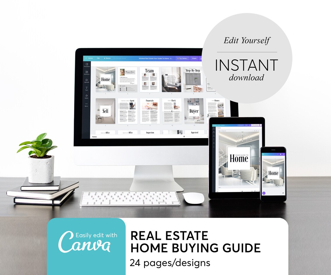 24 Pages Real Estate Home Buying Guide,real Estate Buyer Packet,real