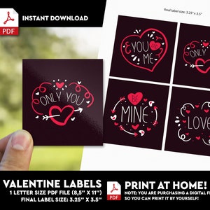 Valentine Beer Printable Labels, DIY Beer Labels, Beer Mine, Will You ...