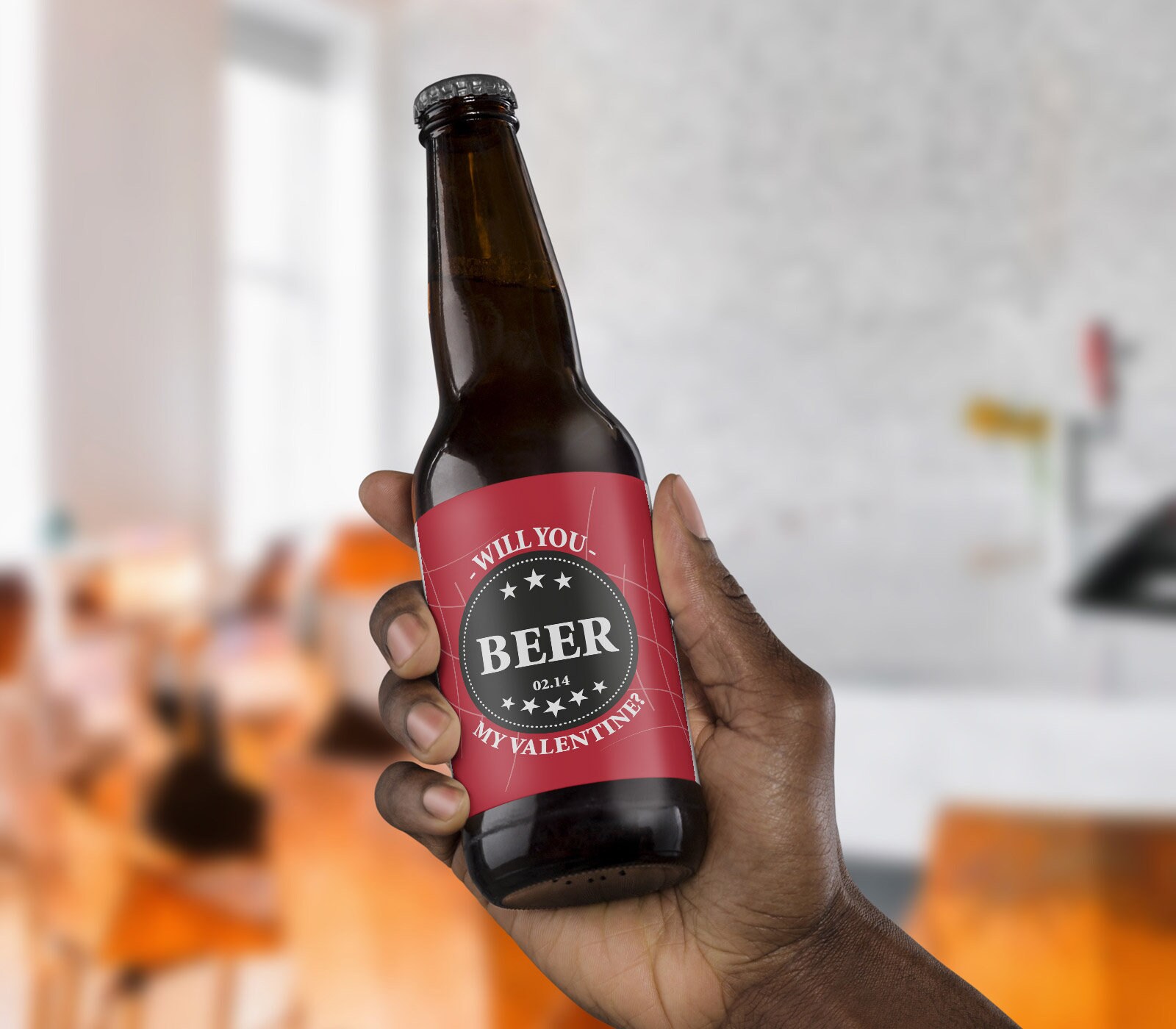 Valentine Beer Printable Labels, DIY Beer Labels, Beer Mine, Will You ...
