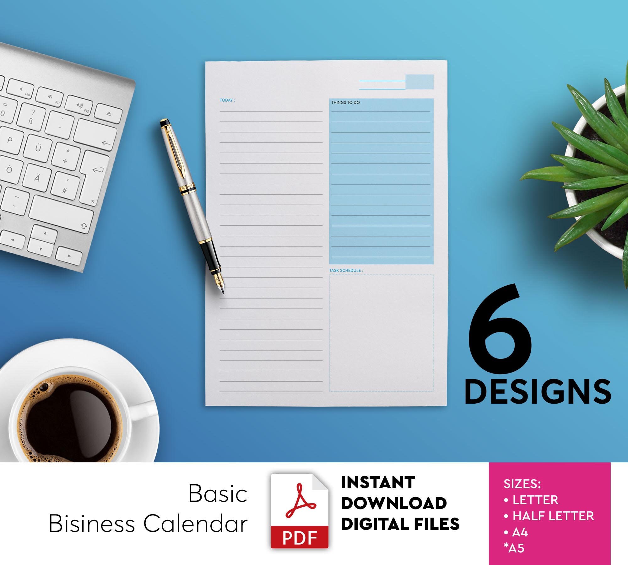 Basic Business Planner Small Business Binder Business Etsy UK