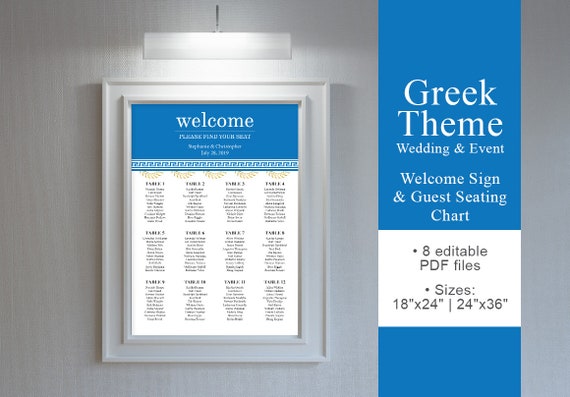 Greek Seating Chart Detailed