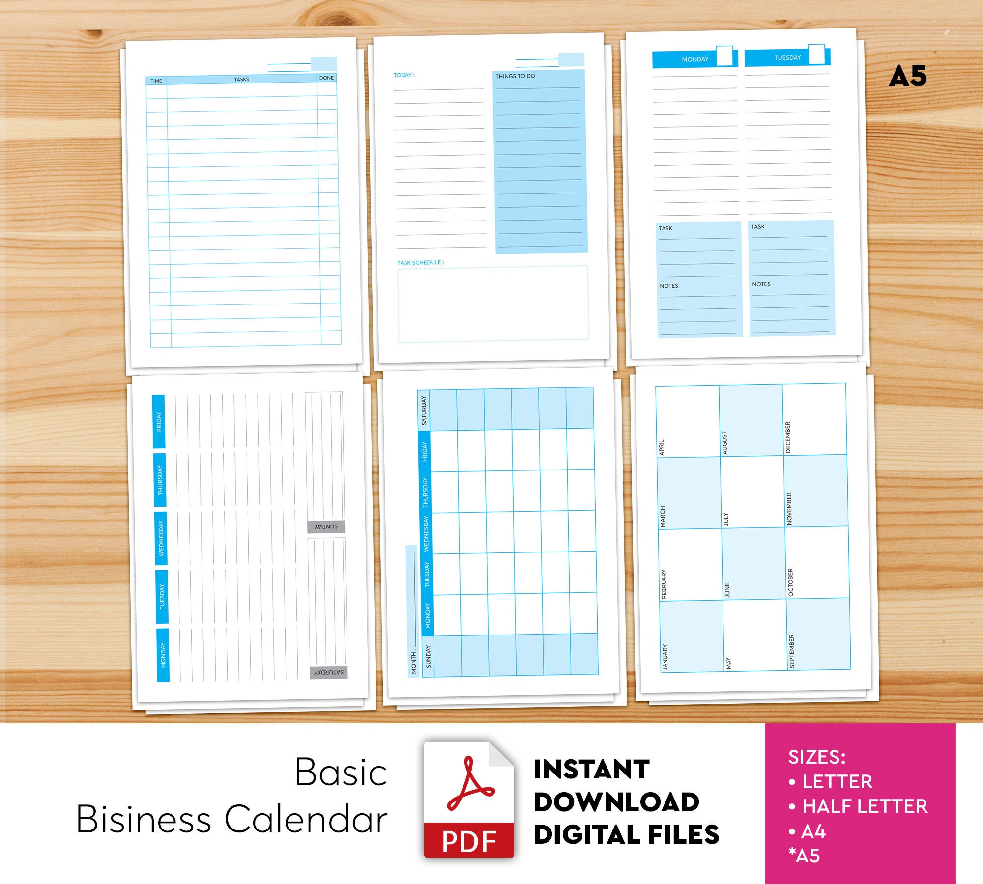 Basic Business Planner Small Business Binder Business Etsy UK