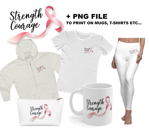 Pink Ribbon Invitation Template: Breast Cancer Survivor PNG (Digital Download)