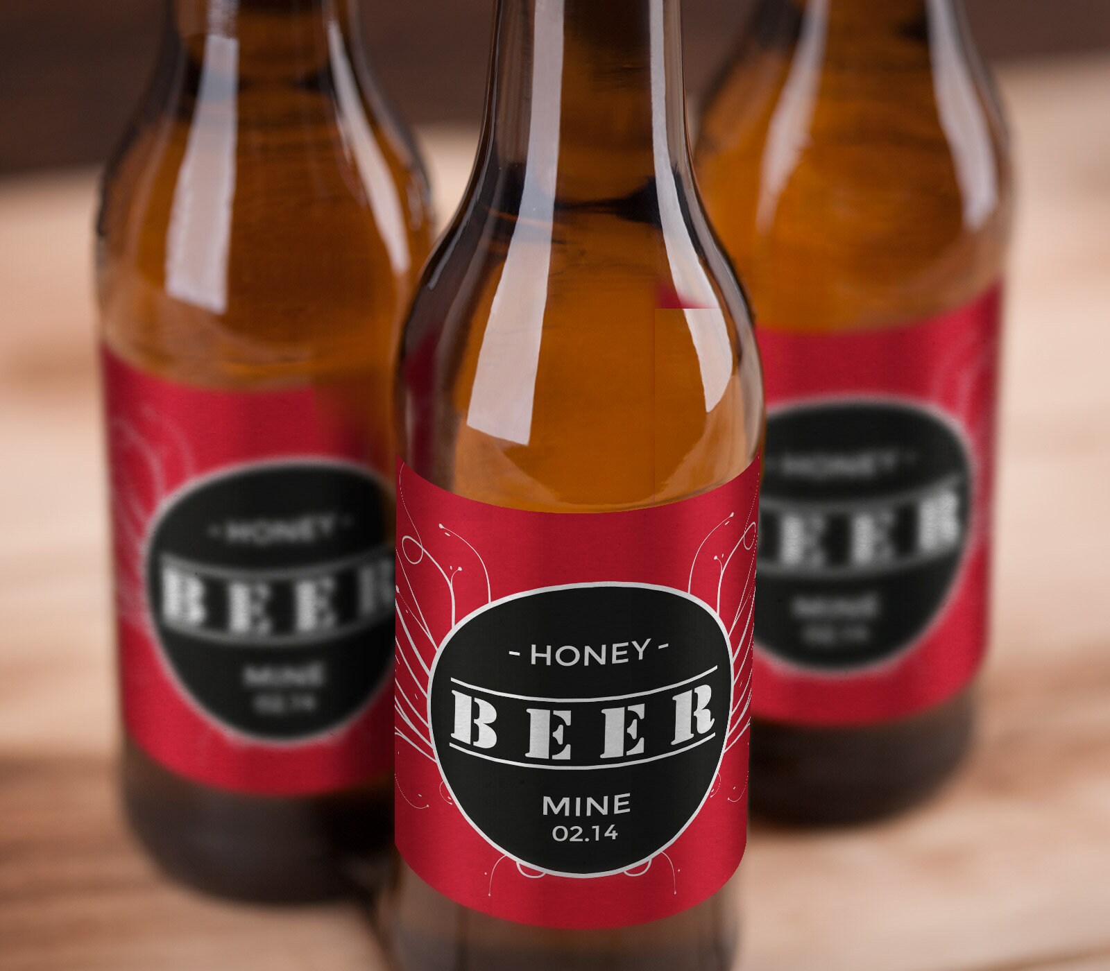 Valentine Beer Printable Labels, DIY Beer Labels, Beer Mine, Will You ...