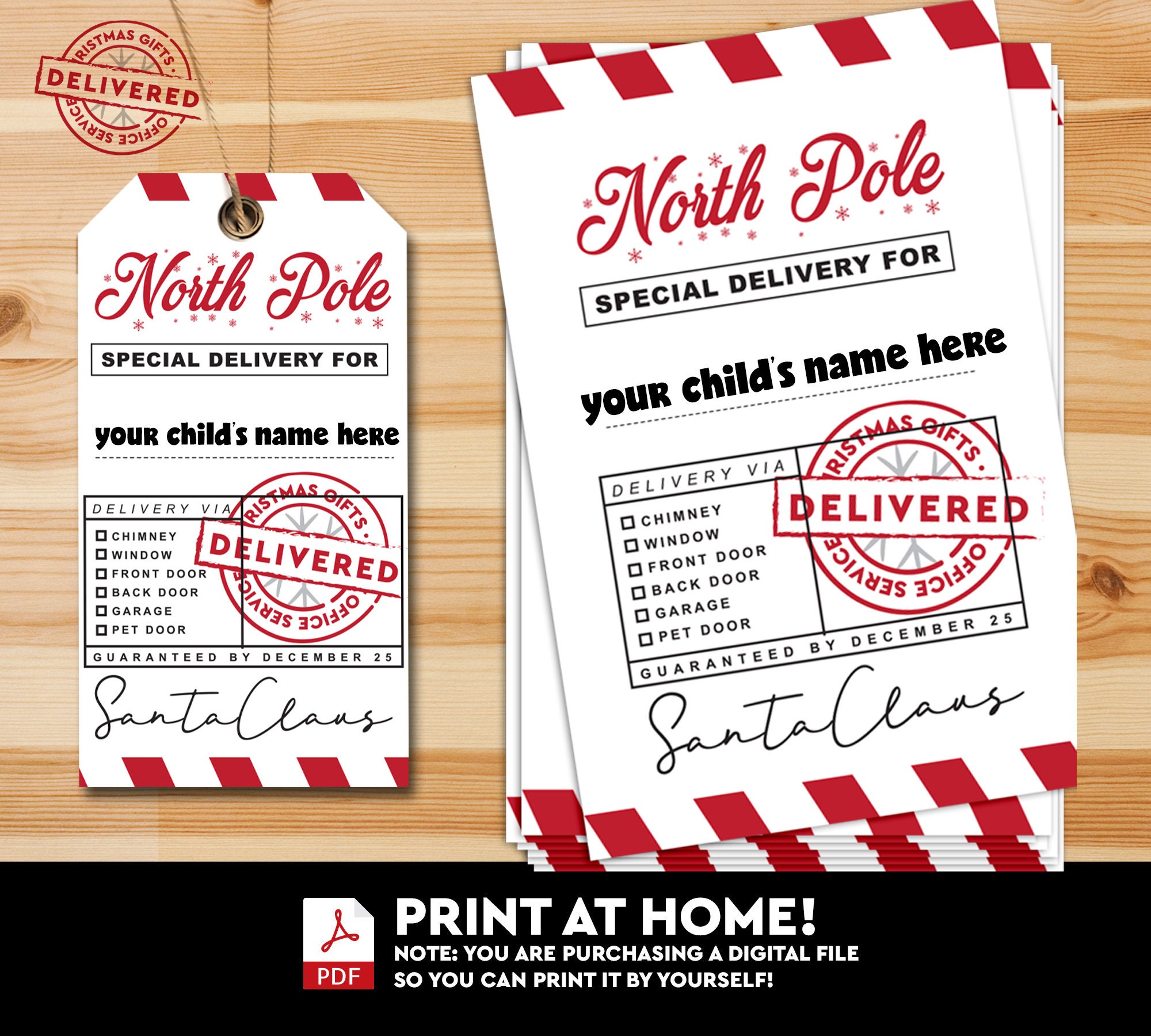 Printable Santa Gift Tags Tag Template Gift Tag From Santa Christmas Printable Santa Gift Tags Tag Template Gift Tag From Santa Christmas