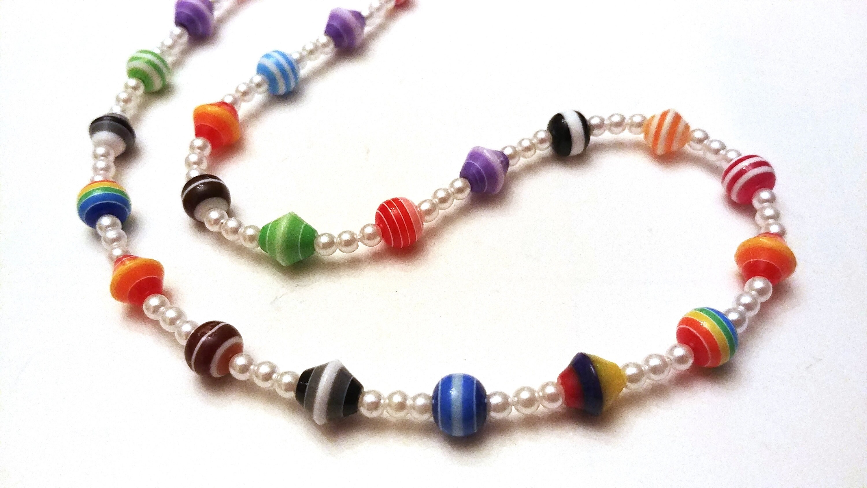 Rainbow Eyeglass Chain Colorful Bead Lanyard for Glasses Etsy