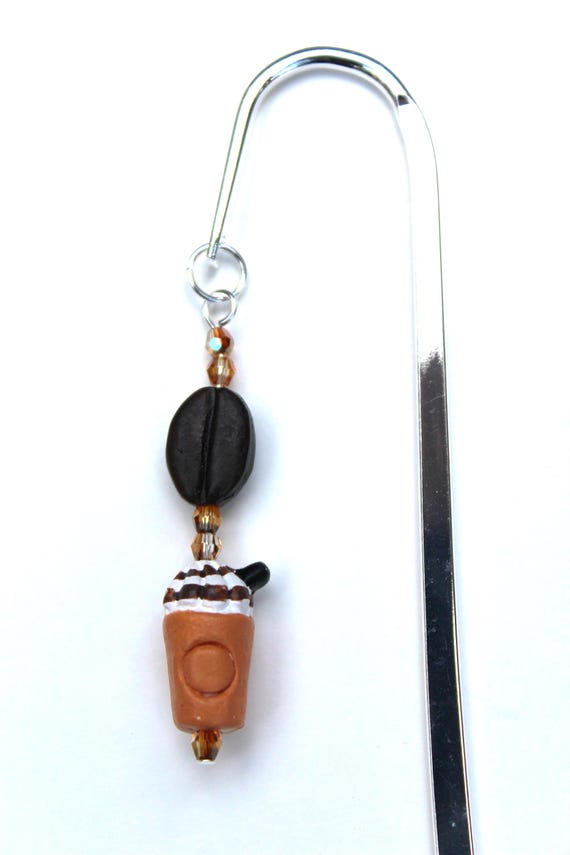 Iced Coffee, Frozen Latte, Coffee Lover, Bead Bookmark