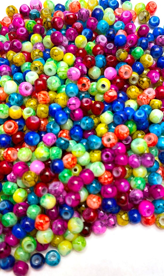 Irregular, Misshaped Beads for Crafts, Poorly Drilled Beads 