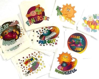 Grading Stickers, Praise Messages for Students, set of 40