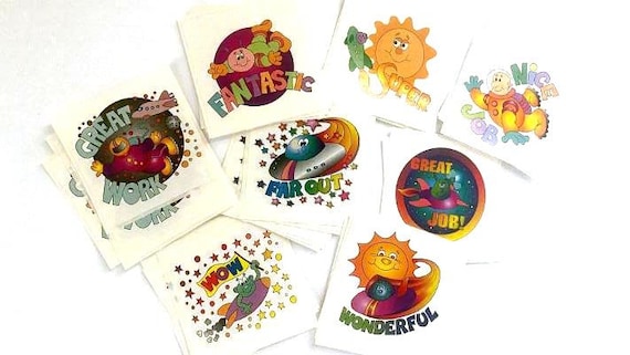 Grading Stickers, Praise Messages for Students, set of 40