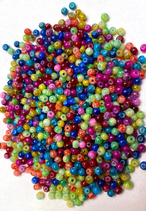 Irregular, Misshaped Beads for Crafts, Poorly Drilled Beads 