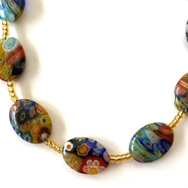 Millefiori Bead Necklace