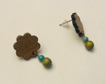 Wood Post Earrings