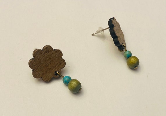 Wood Post Earrings