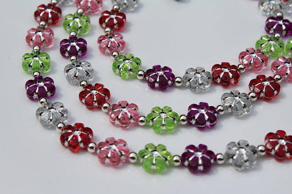 Flower Bead Eyeglass Chain