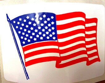 American Flag Stickers