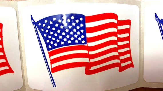 American Flag Stickers