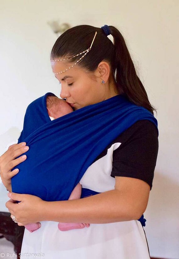 Royal blue Babywrap african baby sling babywrap carrier Etsy
