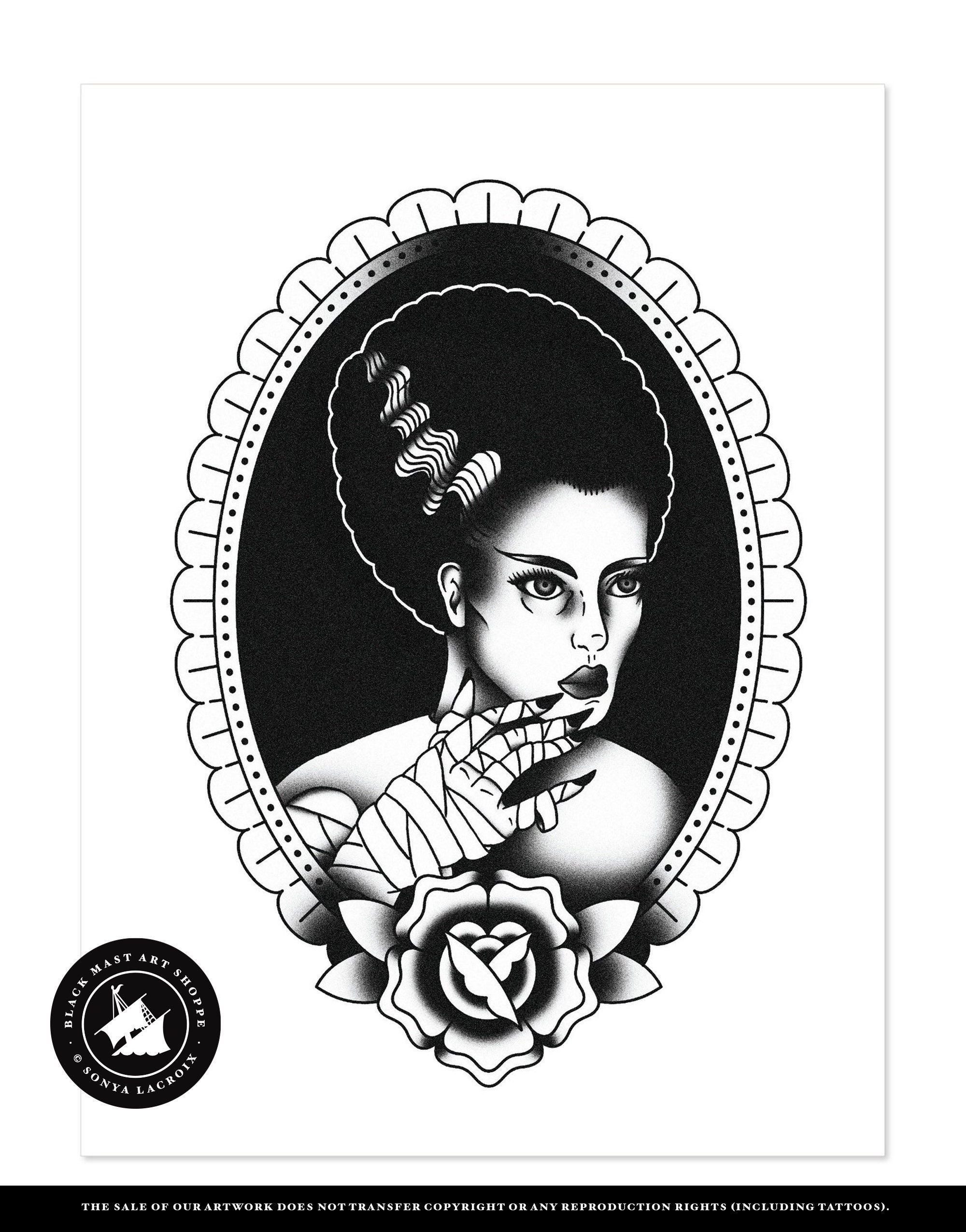 Frankenstein Tattoo - Etsy Denmark Frankenstein Tattoo - Etsy Denmark