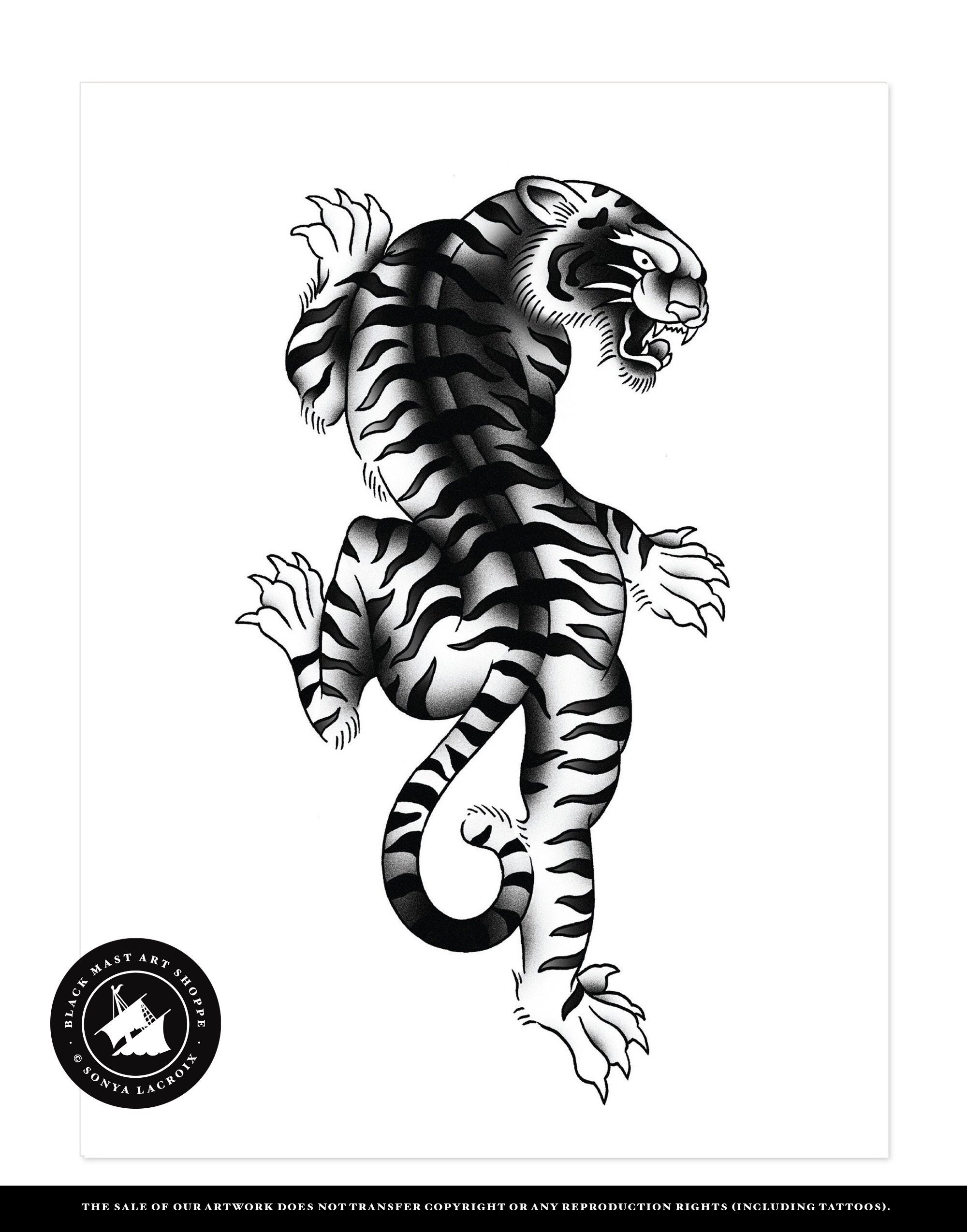 tiger flash  blackwork blackworkers blackworksubmission  blackworkersmission onlyblackart darkartis  Tiger tattoo small Tiger  tattoo design Small tattoos