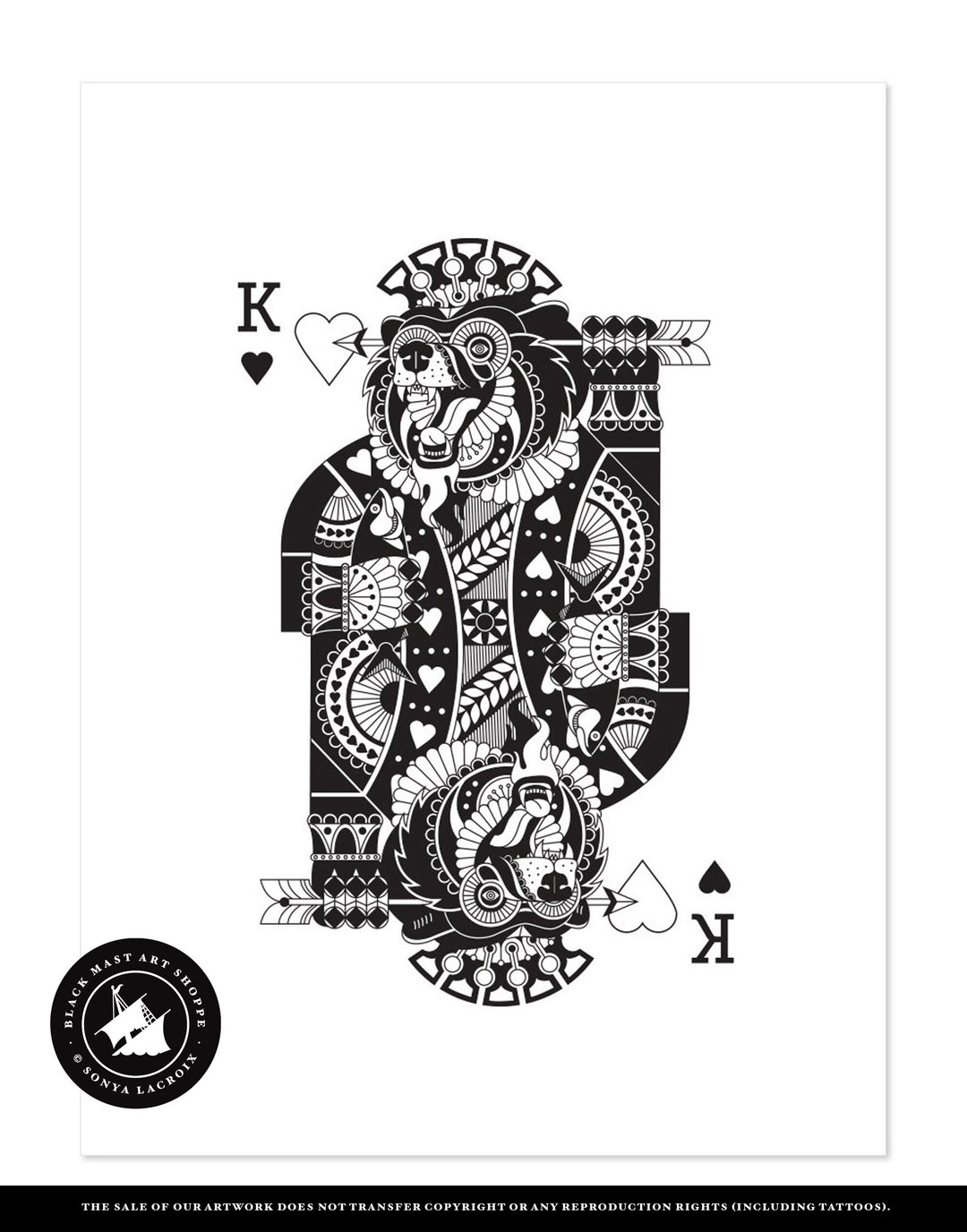 King Queen and Jack of Hearts Playing Cards Cross Stitch -  Israel