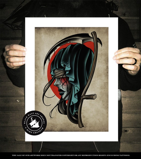 スカルと鷲の木製フレームアート　パブミラー　タトゥー　tattoo フラッシュ スカルと鷲の木製フレームアート パブミラー タトゥー tattoo