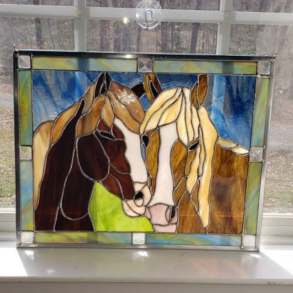 Stained Glass Horses Etsy