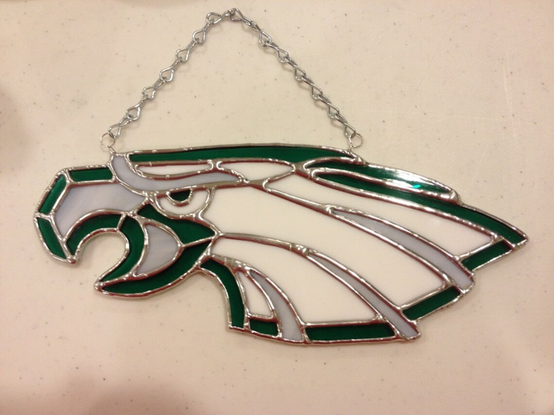 Philly Eagles Football Stained Glass Eagle  Etsy