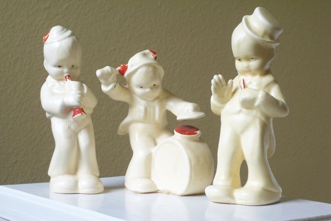 Rare Vintage Hull Pottery swing band drummer conductor and Etsy