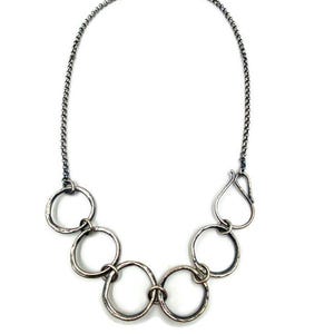 Rustic sterling silver chain. OOAK