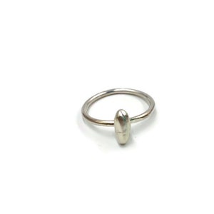 Sterling silver “pebble” ring. Size 8