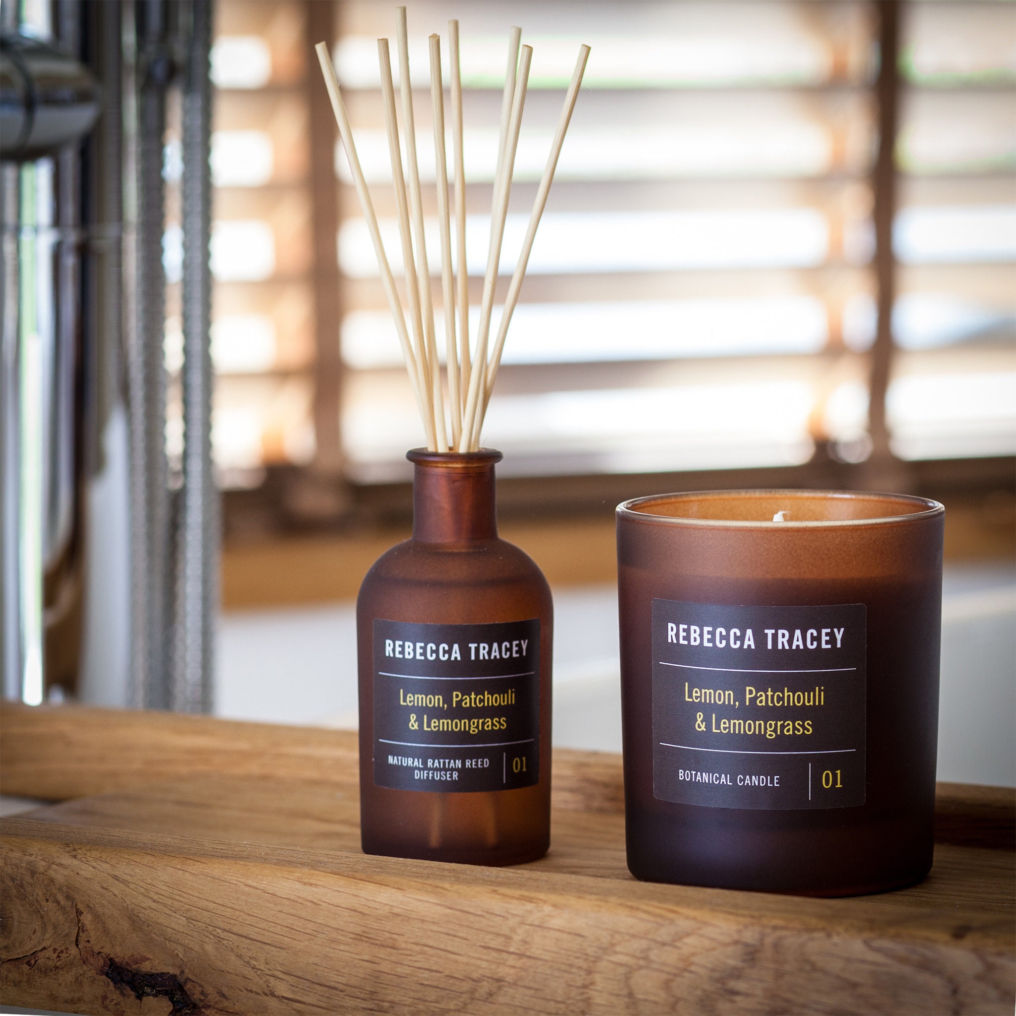 Aromathérapie Bougie Citron, Patchouli et Citronnelle - Main Versé Au Royaume-Uni Cadeaux Pour Elle 