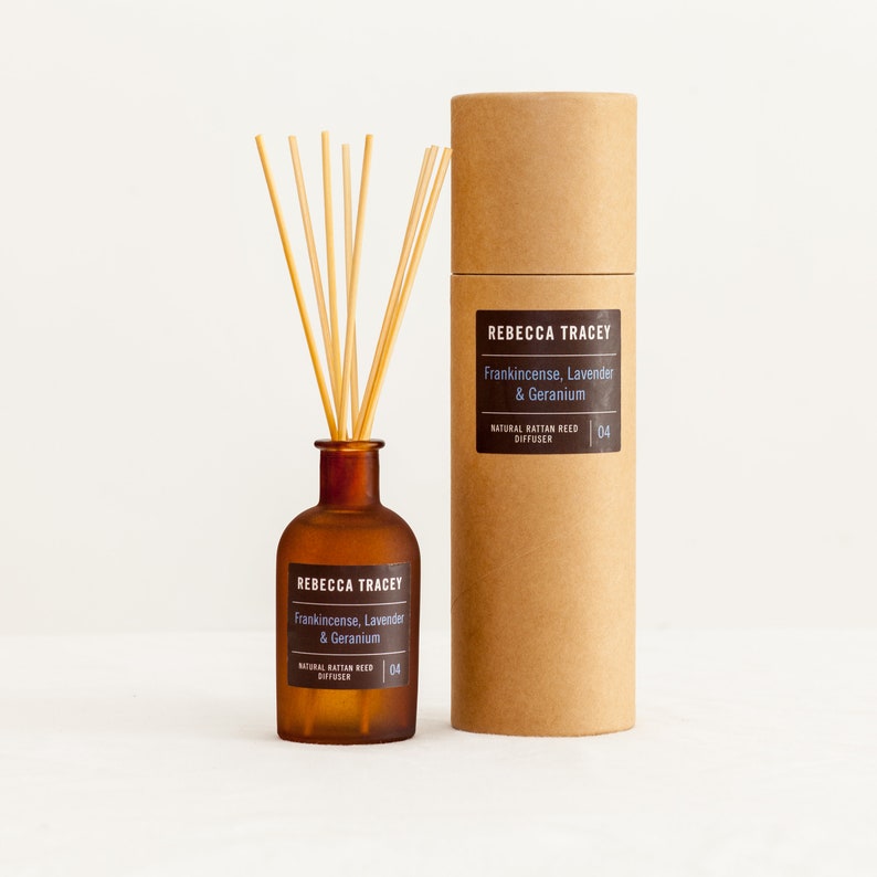 Reed Diffuser frankincense Lavender & Geranium Natural Etsy UK