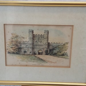 Three Vintage Prints of Battle Abbey Sussex image 4