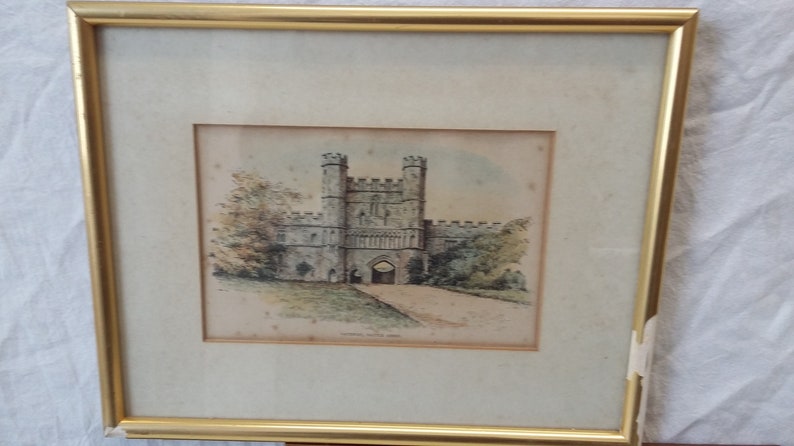 Three Vintage Prints of Battle Abbey Sussex image 4