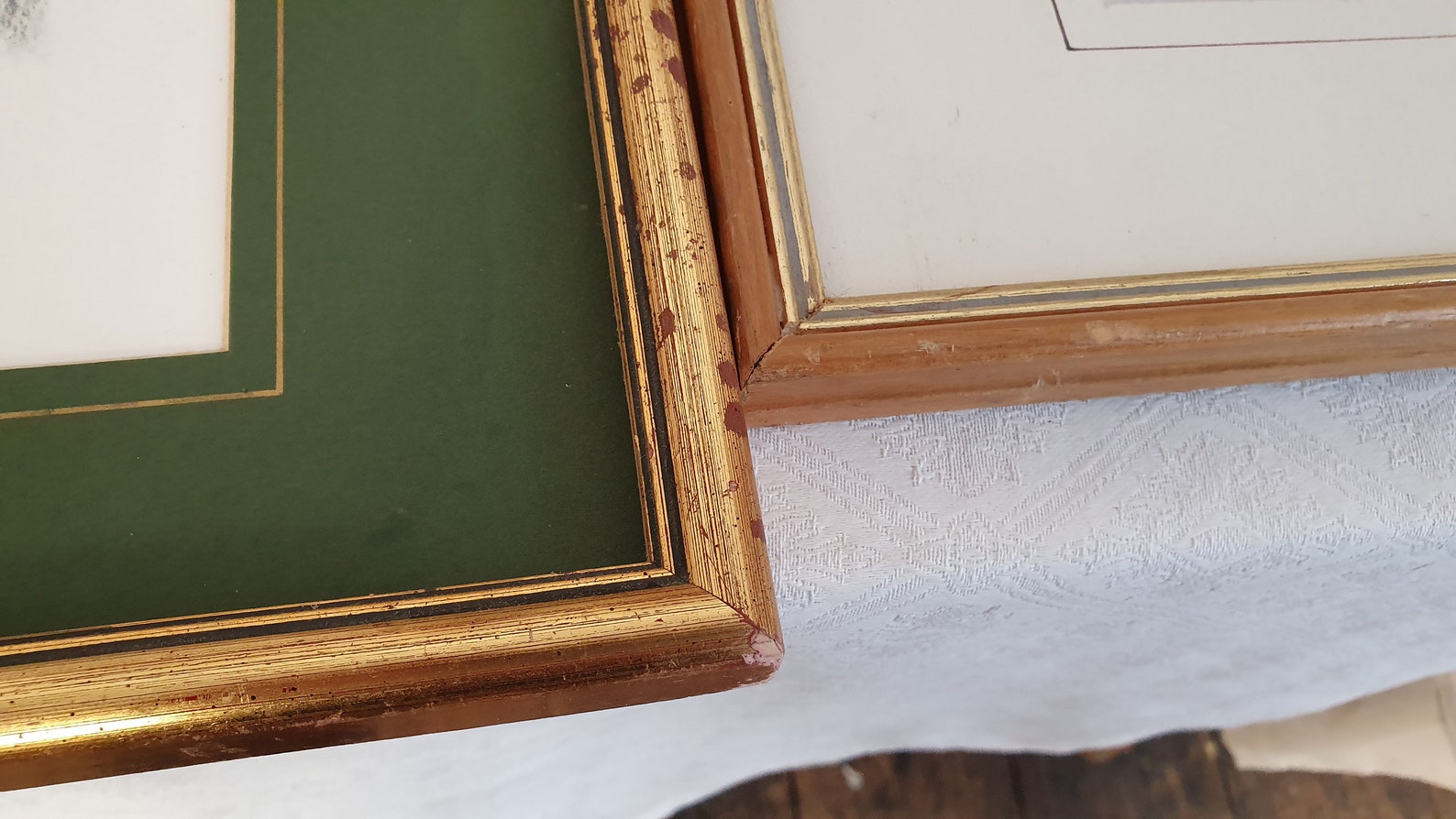 4 Vintage Very Large Picture Frames With Thick Mounts. Etsy UK